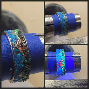 Mountains of Fire & Ice Ring - Titanium Ring