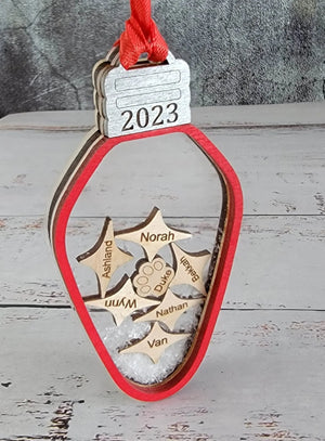 2025 Family Ornament Light Bulb Edition EverLee Creations