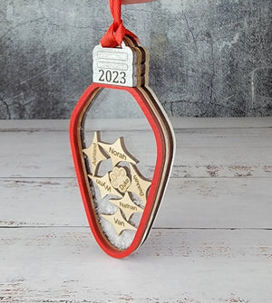 2025 Family Ornament Light Bulb Edition EverLee Creations