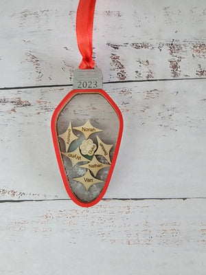 2025 Family Ornament Light Bulb Edition EverLee Creations
