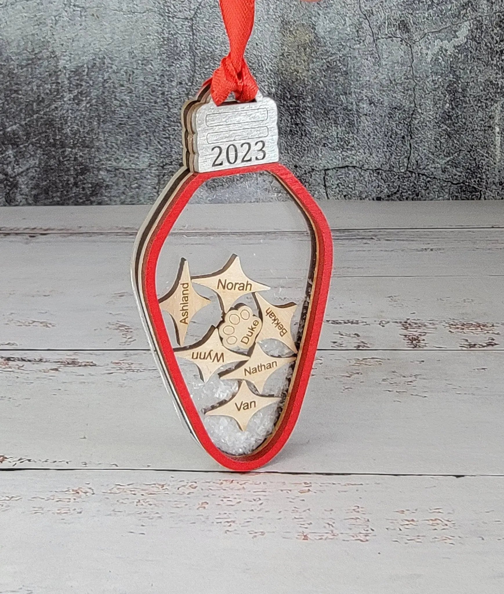 2025 Family Ornament Light Bulb Edition EverLee Creations