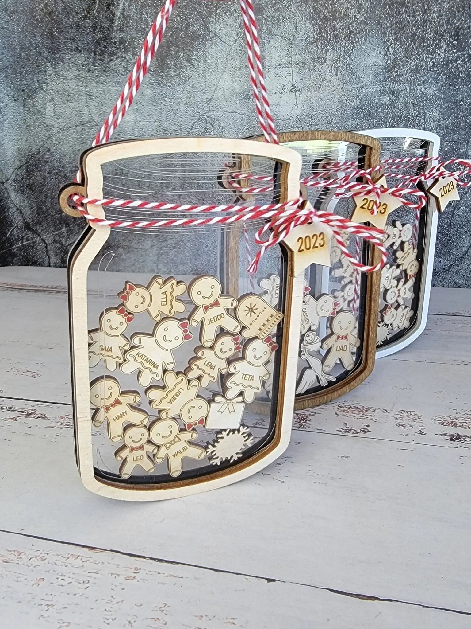 2025 Personalized Gingerbread Family Ornament EverLee Creations