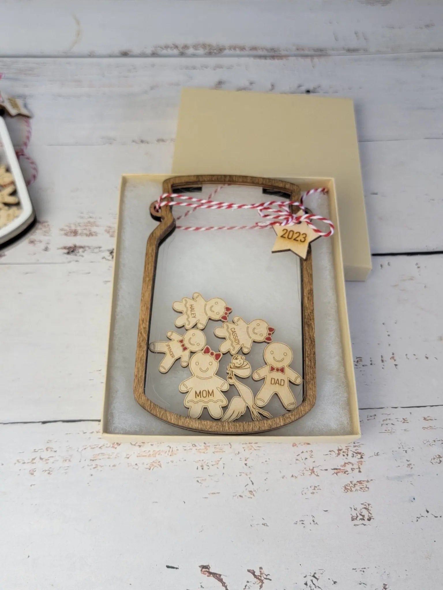 2025 Personalized Gingerbread Family Ornament EverLee Creations