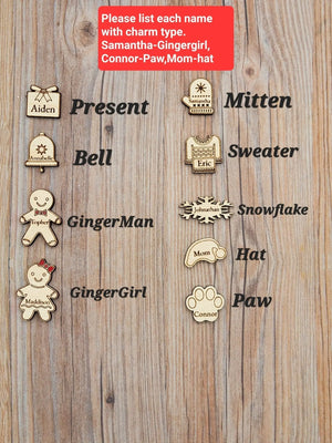 2025 Personalized Gingerbread Family Ornament EverLee Creations