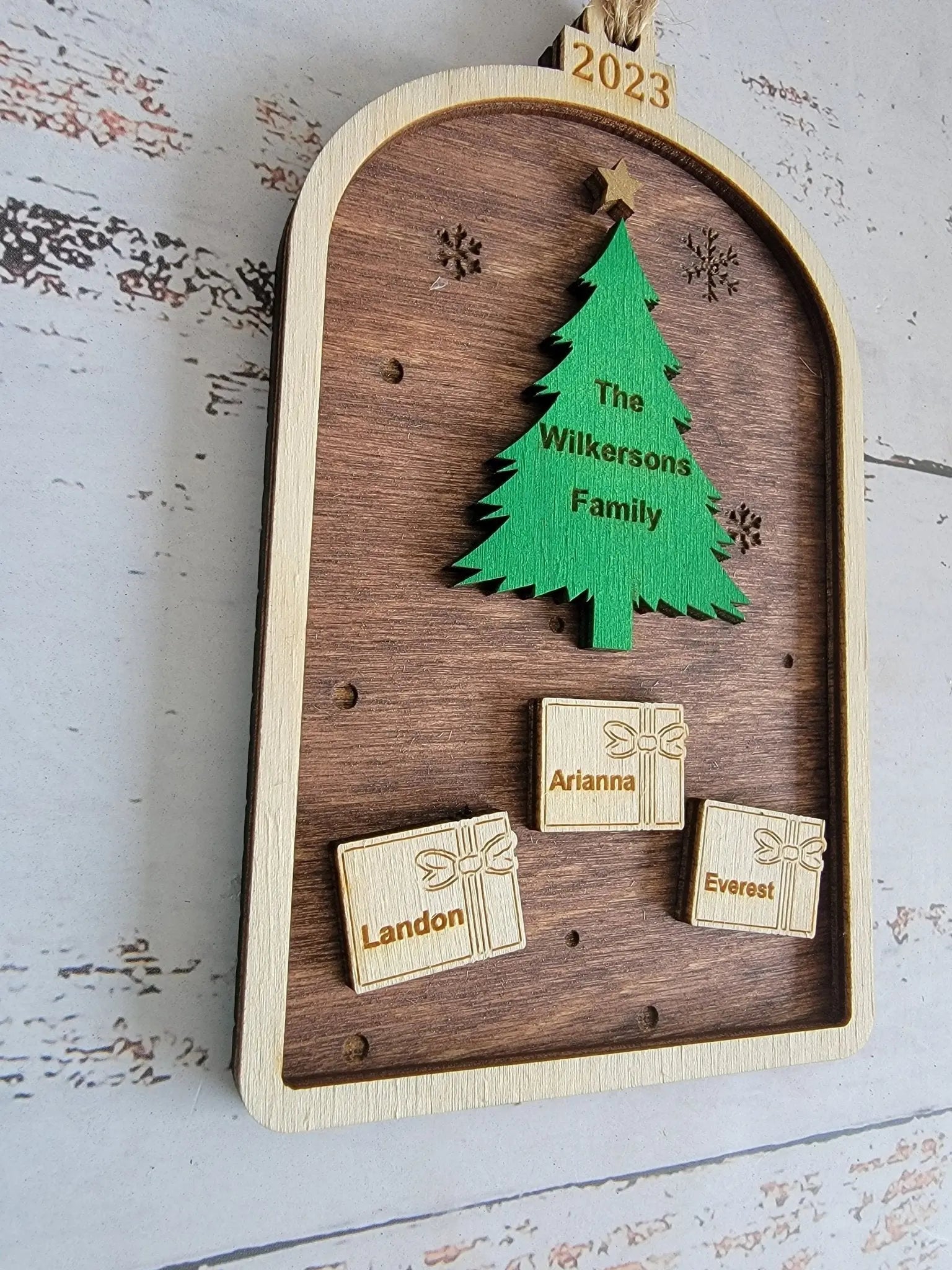 2025 Tree Family Christmas Ornamenet EverLee Creations