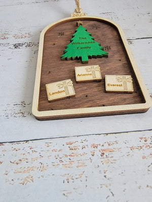 2025 Tree Family Christmas Ornamenet EverLee Creations