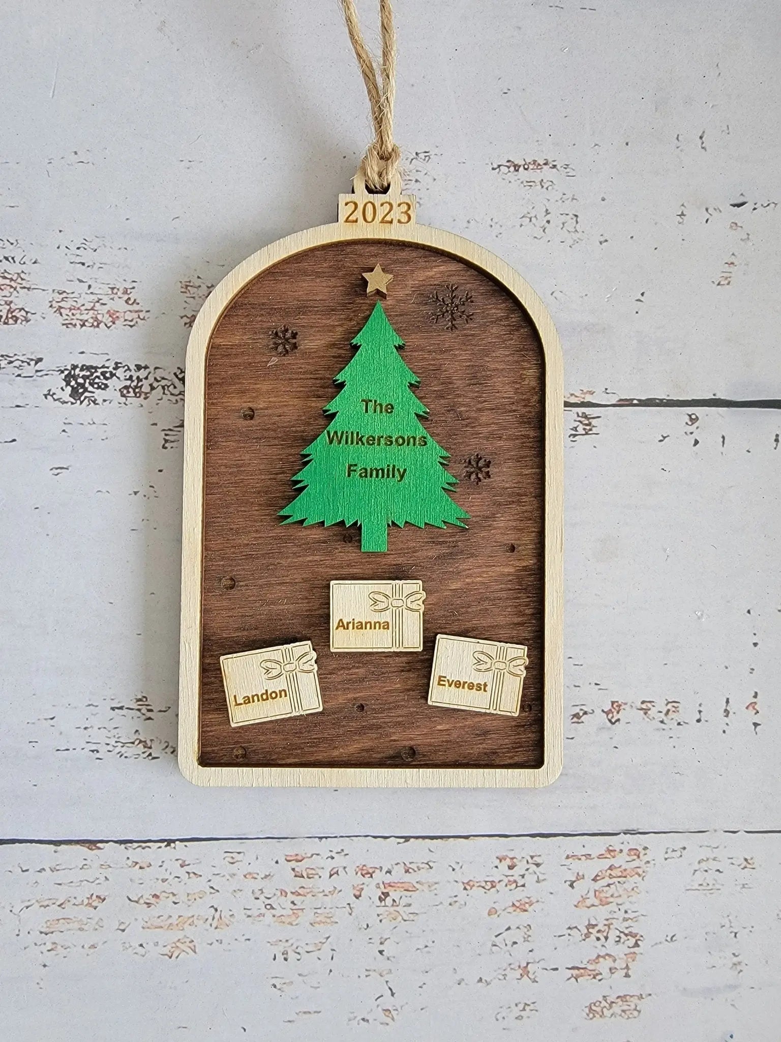 2025 Tree Family Christmas Ornamenet EverLee Creations