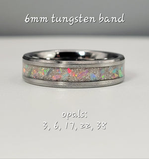 The Taz Opal and Ash Memorial Ring
