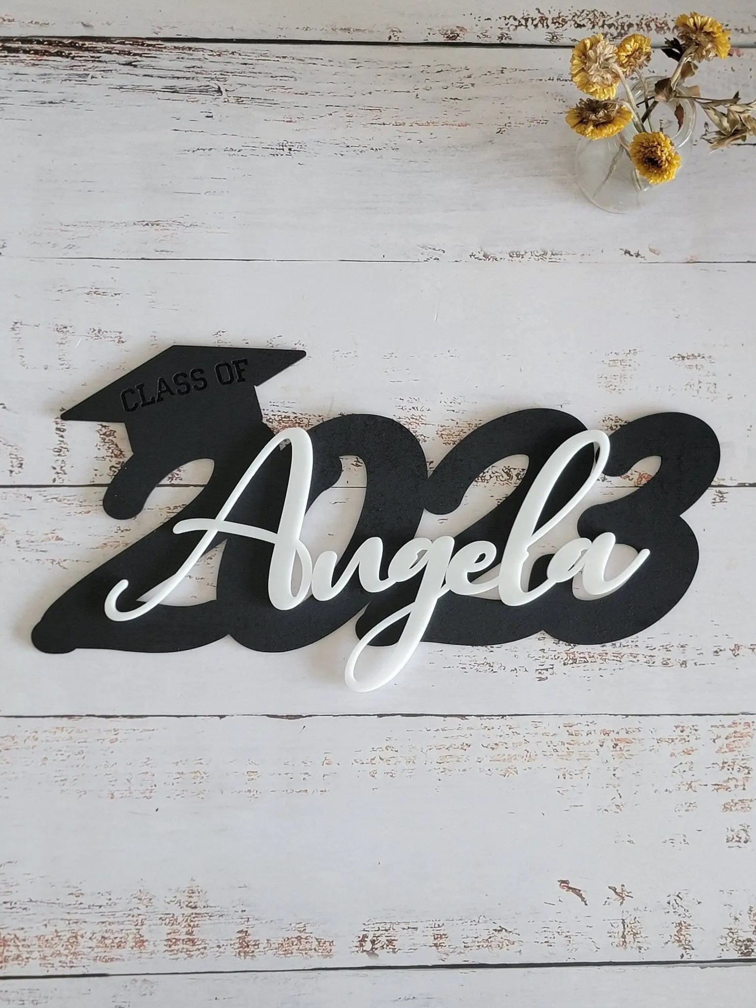2026 Graduation Cap Wood Sign by EverLee Creations, Southern home decor detail photo 4