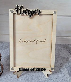 2026 Personalized Graduation Gift Money Holder and Personalized Graduation Picture Frame Combo by EverLee Creations, Southern home decor detail photo 7
