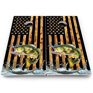 Colorful Deer & Fish Cornhole Boards – Pro Lite or Pro Elite
