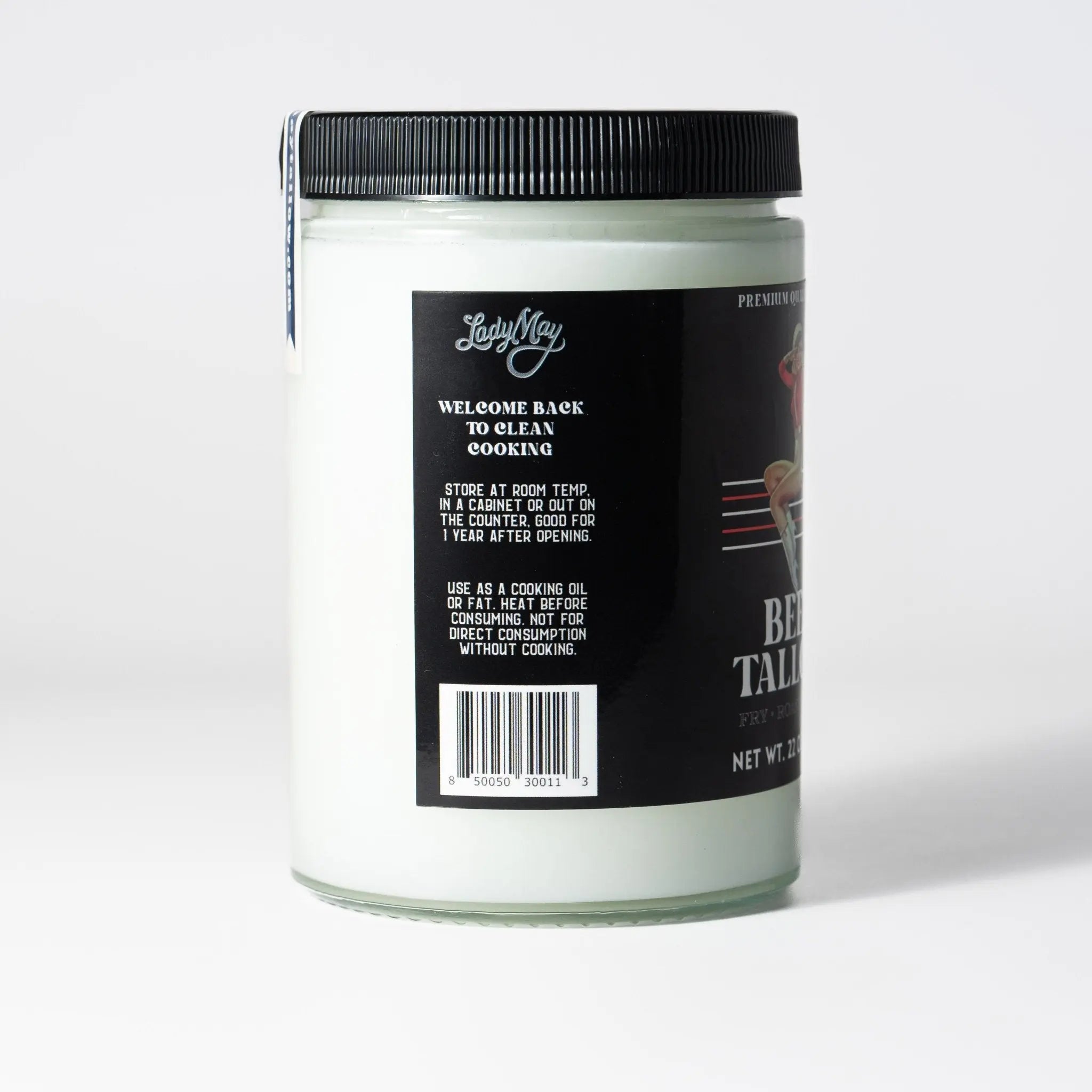 22oz Premium Grass-Fed Beef Tallow | Restaurant-Proven Cooking Fat | Seed Oil-Free The Lady May