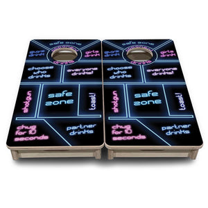 Drinking Game - Mini Cornhole Board Set (12" x 24") with 8 Mini Bags by Cornhole Solutions, custom cornhole board detail photo 7