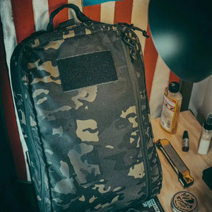 24 Hour Backpack 500D by Recycled Firefighter, handmade leather goods detail photo 10