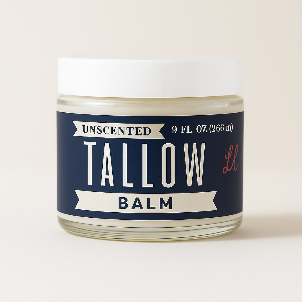 Unscented Tallow Balm | Natural Beef Tallow Vitamin E, Jojoba Moisturizer for Face & Body |Clean, Preservative-Free Skincare by Lady May by The Lady May, scented candle main