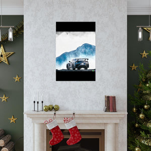 Nissan GTR water color Matte Vertical Posters
