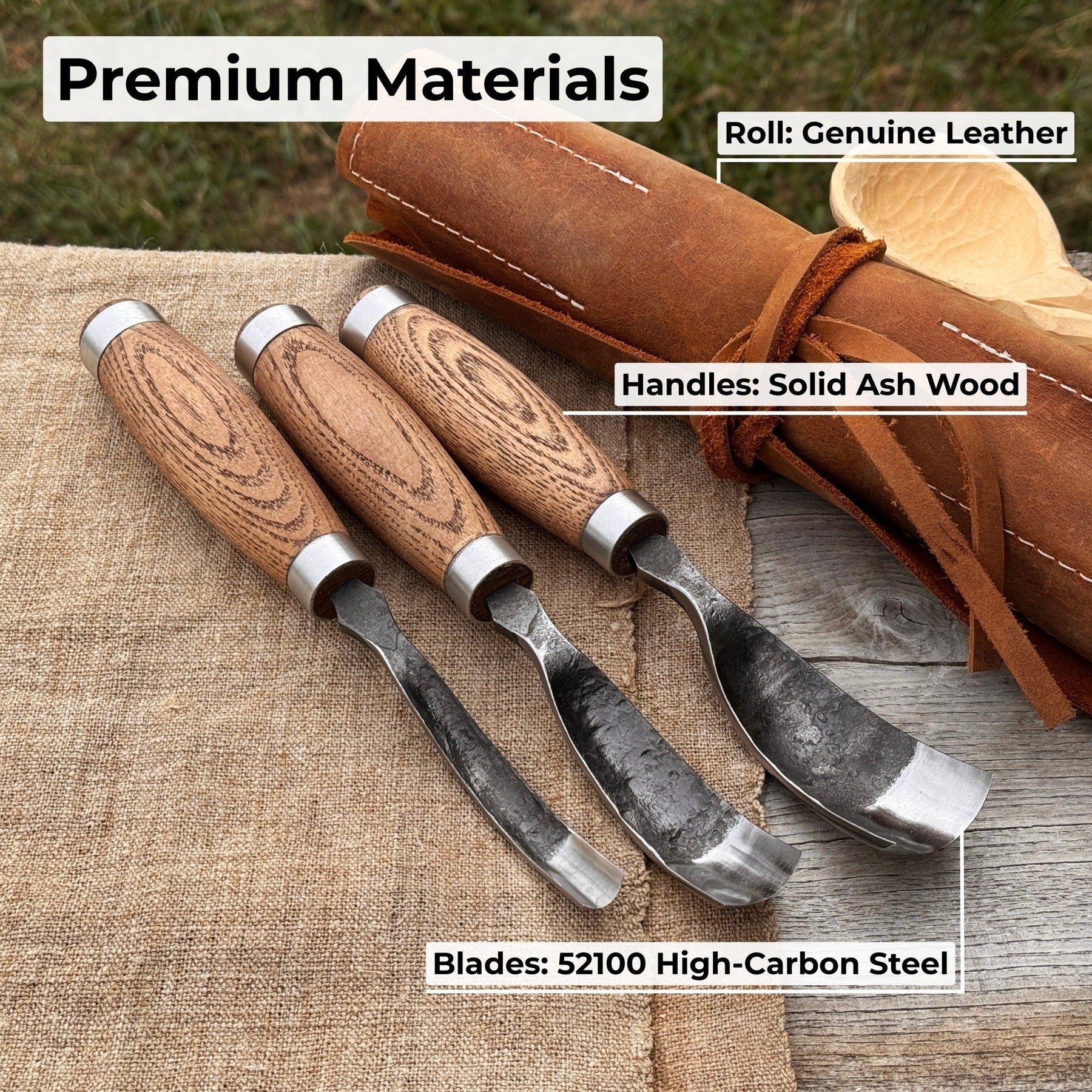 3-Piece Bent Gouge Set