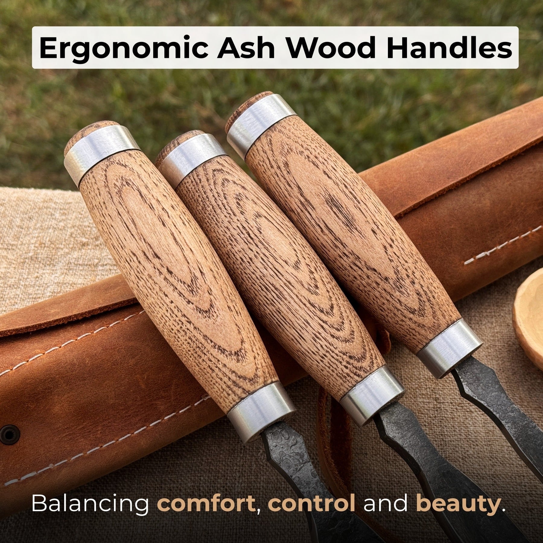 3-Piece Straight Rounded Chisel Set