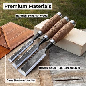 3-Piece Wood Carving Chisel Set