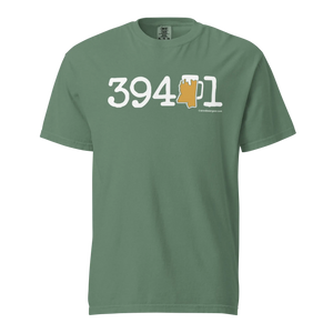 39401 Hattiesburg, Mississippi Zip Code Beer Mug Tee - COMFORT COLORS BRAND TEE Drink Beer Gear