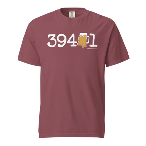 39401 Hattiesburg, Mississippi Zip Code Beer Mug Tee - COMFORT COLORS BRAND TEE Drink Beer Gear