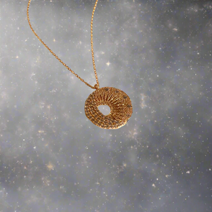 Celestial Coin Necklace | Gold Vermeil by Ke Bella, additional product image 4