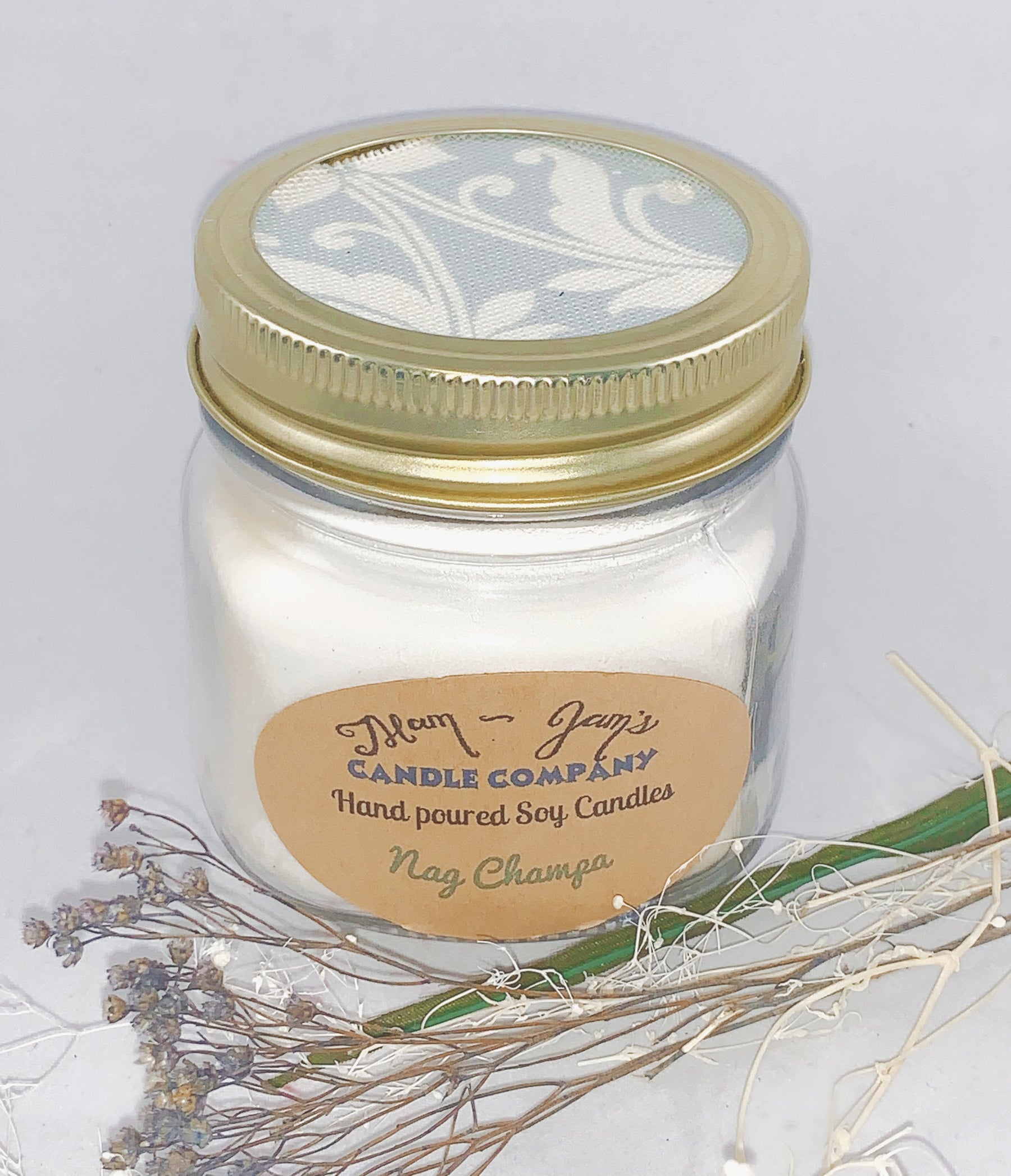 Nag Champa Soy Candle – Fresh & Invigorating Scent | Mam Jam’s