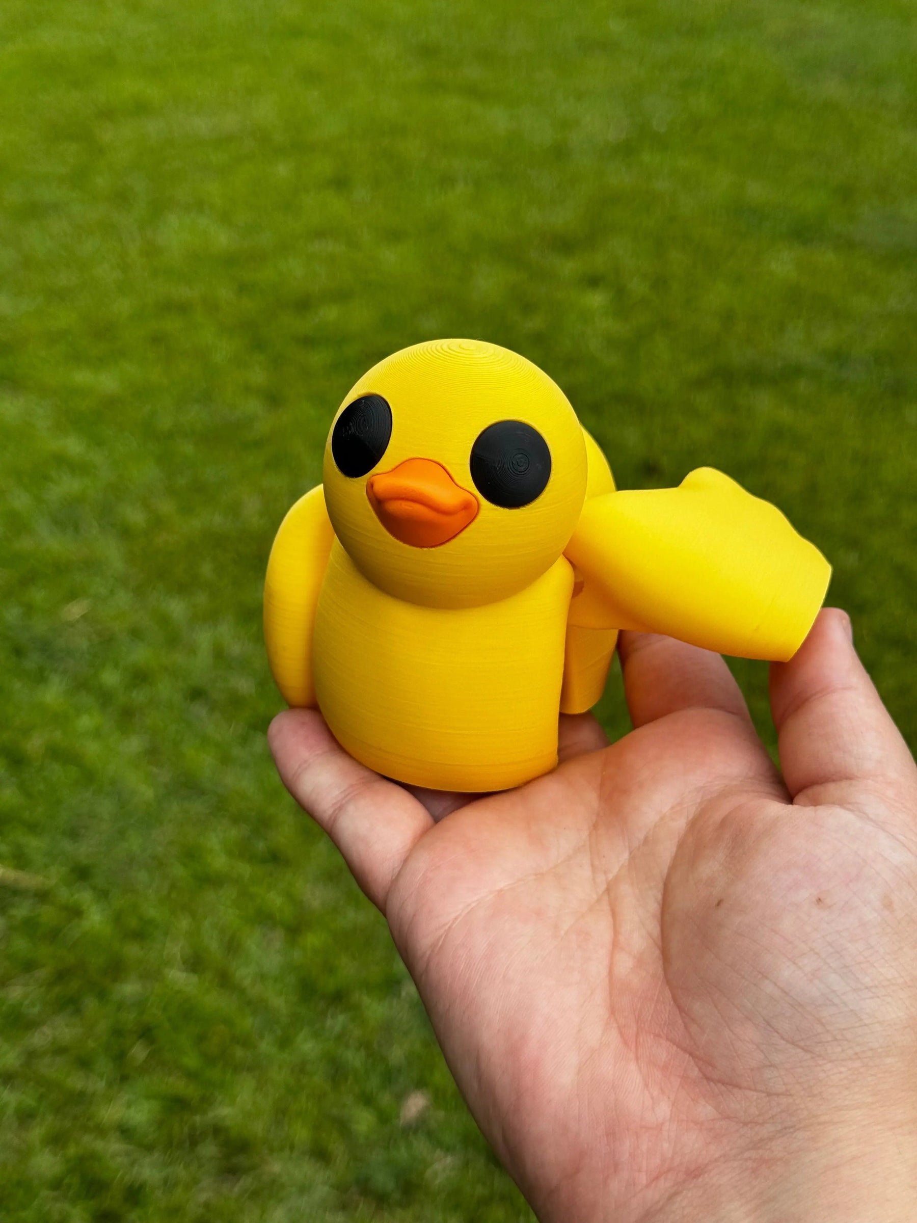 Duck 3D Printed Fidget Toy | Large Made-to-Order Sensory Toy by Mushroom Lady Co, paper gift detail photo 2