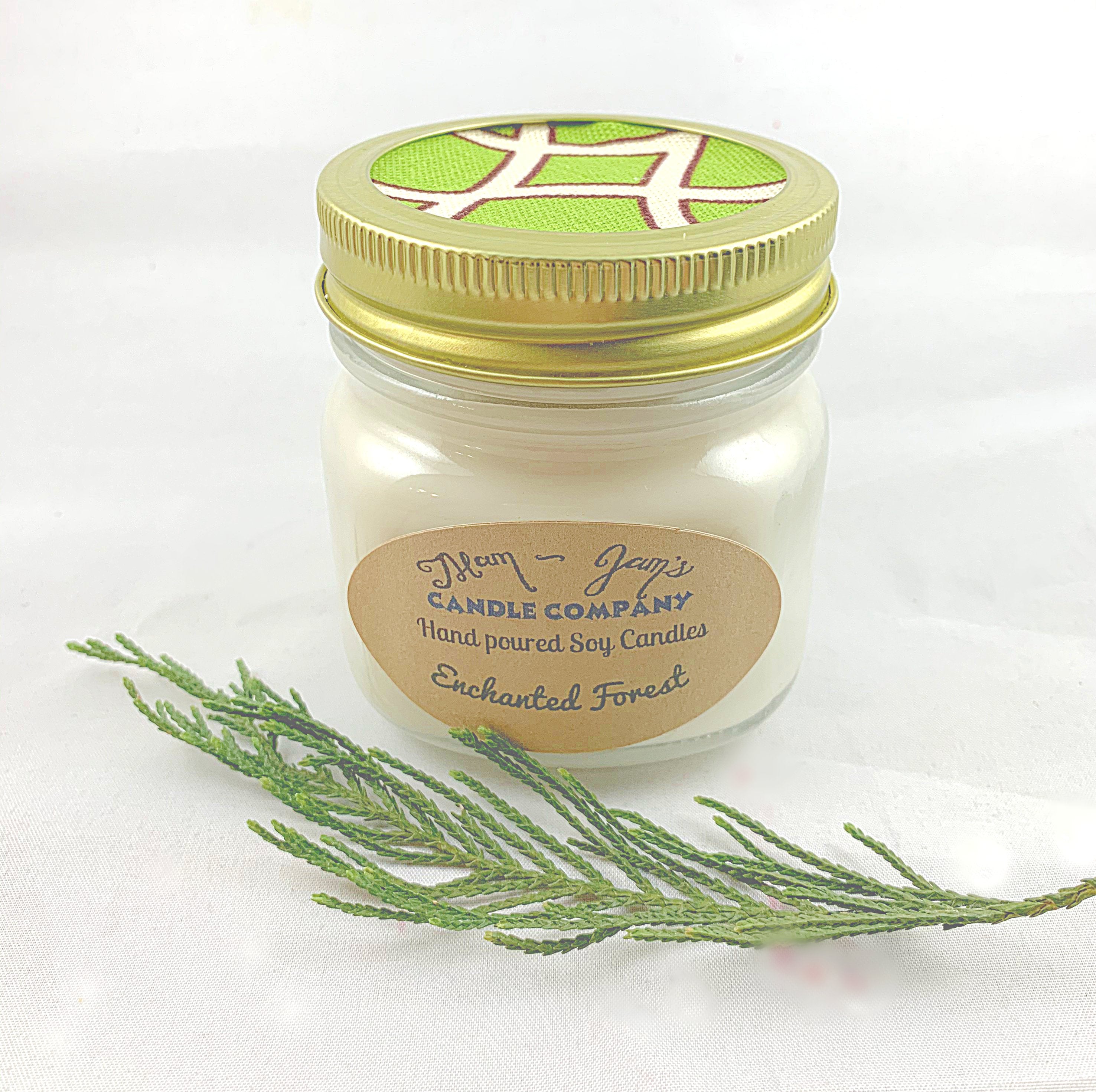 Enchanted Forest soy candle and wax melts by Mam Jam’s Candle Company