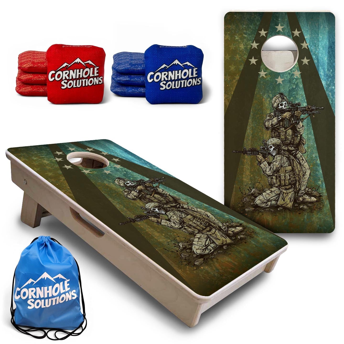 Got Your Six - Mini Cornhole Board Set (12" x 24") with 8 Mini Bags Cornhole Solutions