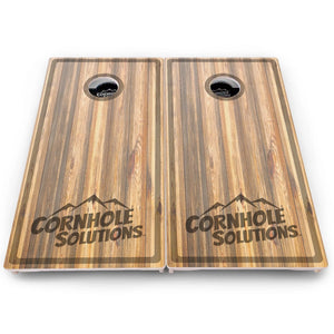 Rustic Mixed Woodgrain Cornhole Boards – Pro Lite or Pro Elite