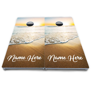 Ocean Sunset Cornhole Boards - All Weather Series