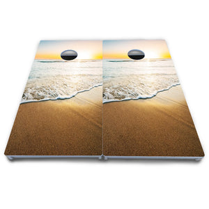 Ocean Sunset Cornhole Boards - All Weather Series
