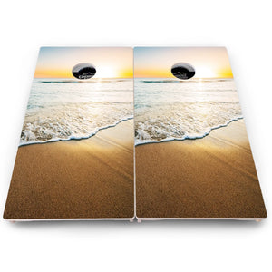Ocean Sunset Cornhole Boards – Pro Lite or Pro Elite