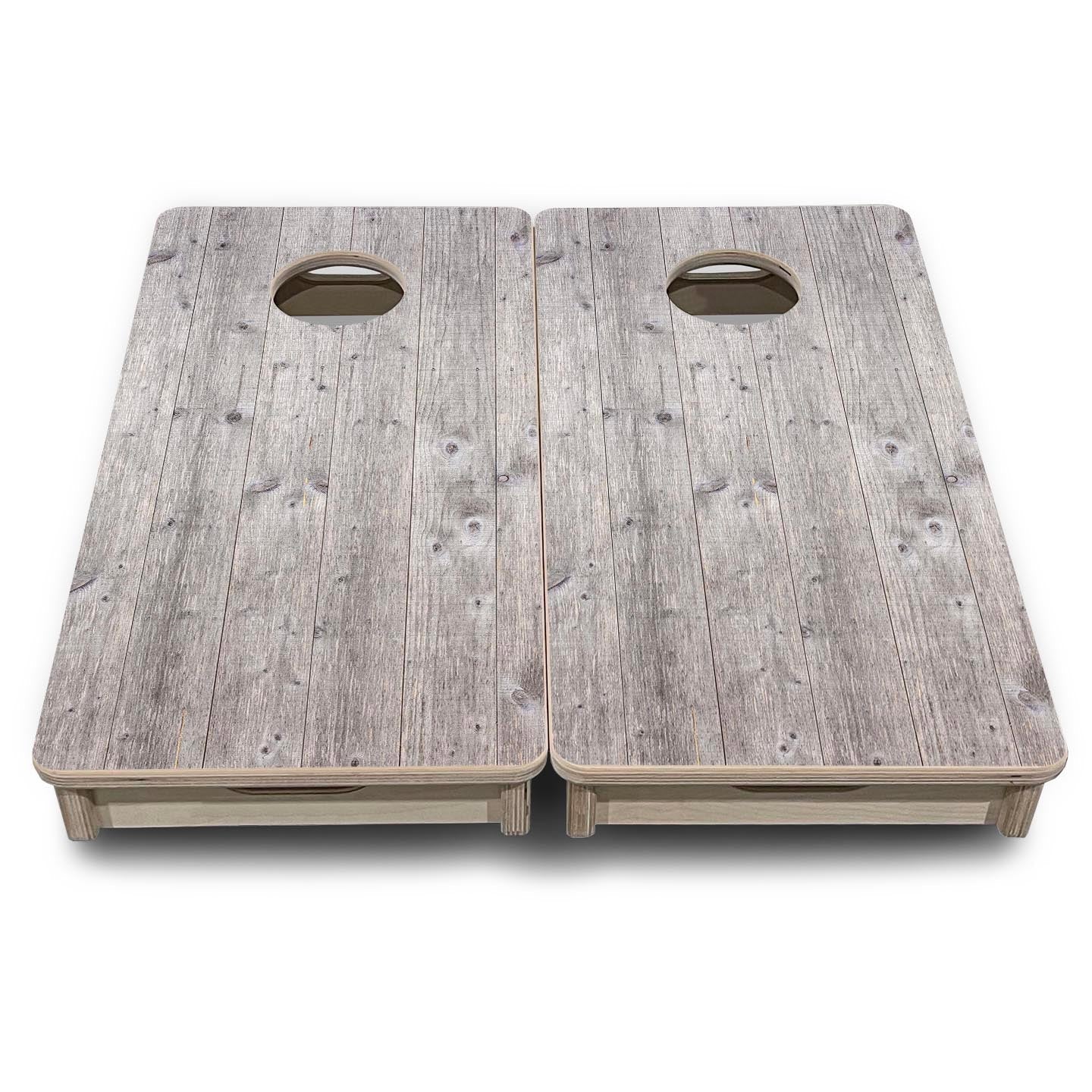 Grey Driftwood - Mini or Vacation Size Cornhole Boards Cornhole Solutions