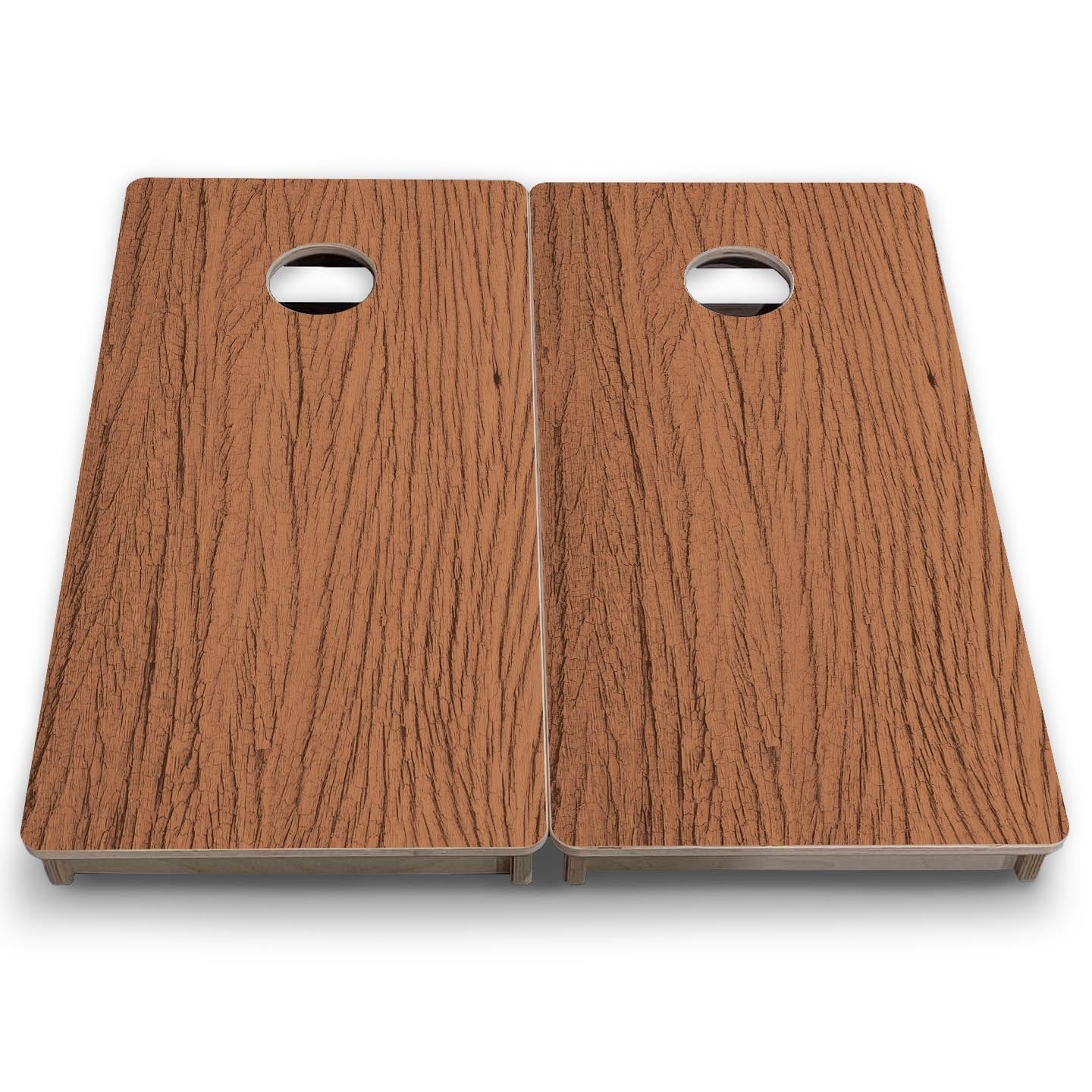 Brown Wood - Mini or Vacation Size Cornhole Boards by Cornhole Solutions, custom cornhole board detail photo 7