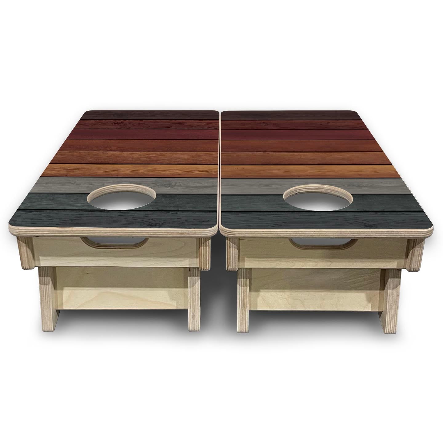 Smoked Timber - Mini or Vacation Size Cornhole Boards by Cornhole Solutions, custom cornhole board detail photo 4