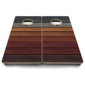 Smoked Timber - Mini or Vacation Size Cornhole Boards by Cornhole Solutions, custom cornhole board detail photo 9