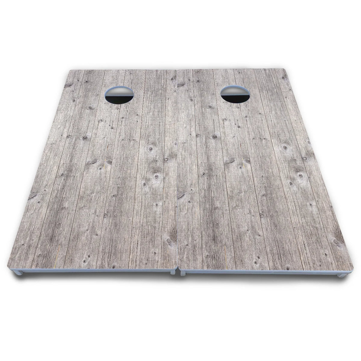 Driftwood Grey Stained Cornhole Boards - All Weather Series