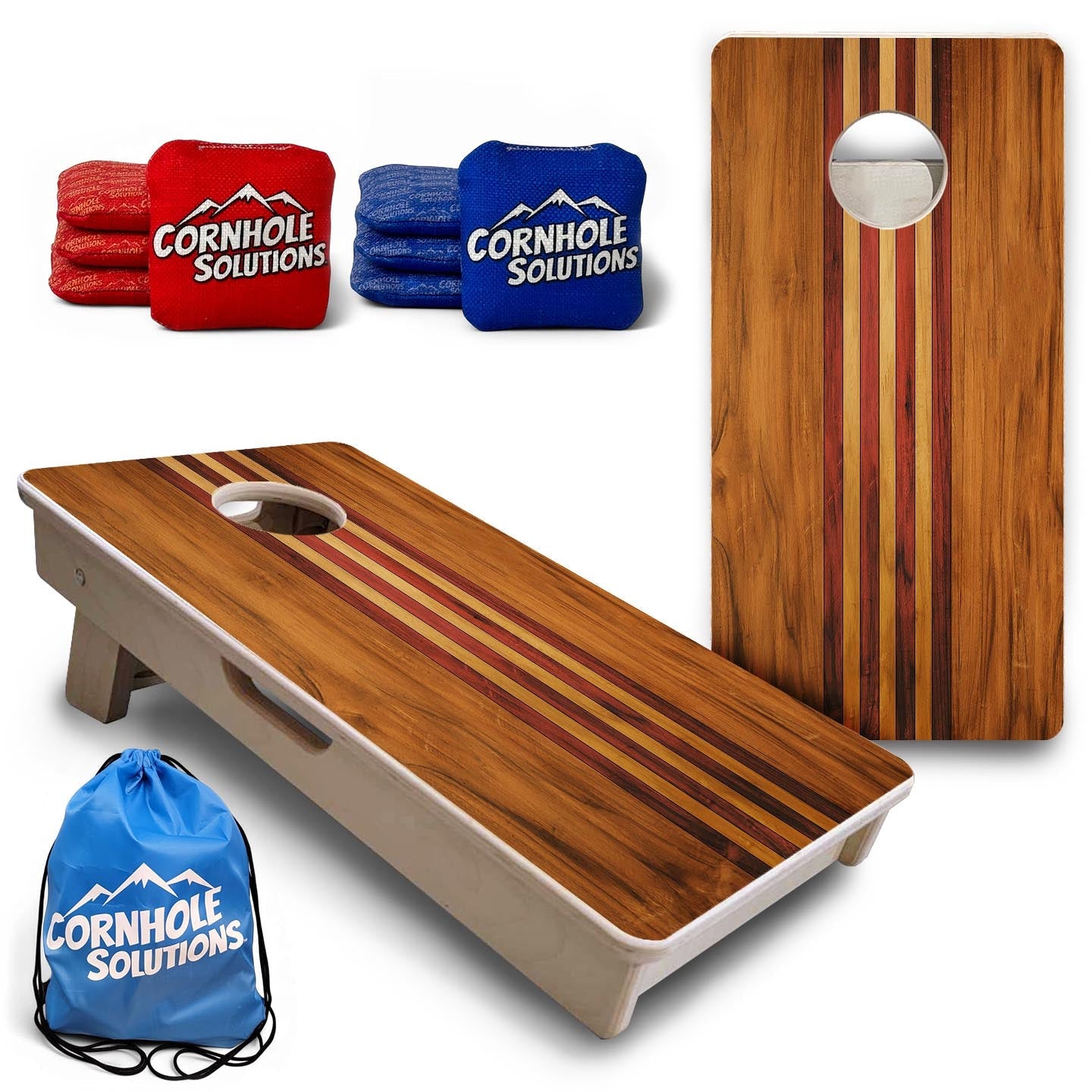 Timberline Stripe - Mini or Vacation Size Cornhole Boards Cornhole Solutions
