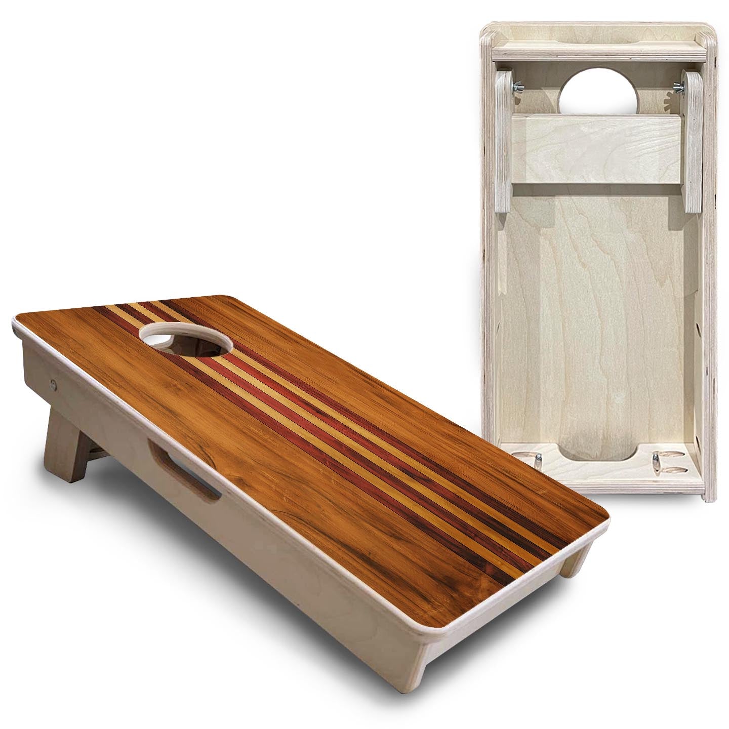 Timberline Stripe - Mini or Vacation Size Cornhole Boards Cornhole Solutions