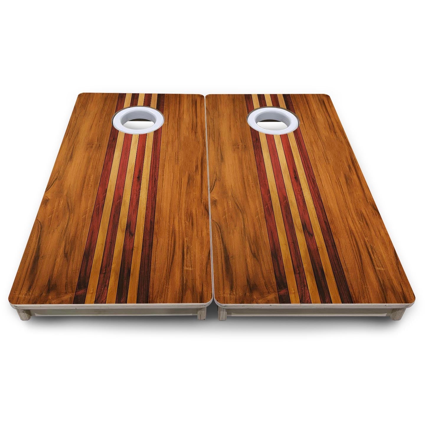 Timberline Stripe - Mini or Vacation Size Cornhole Boards Cornhole Solutions