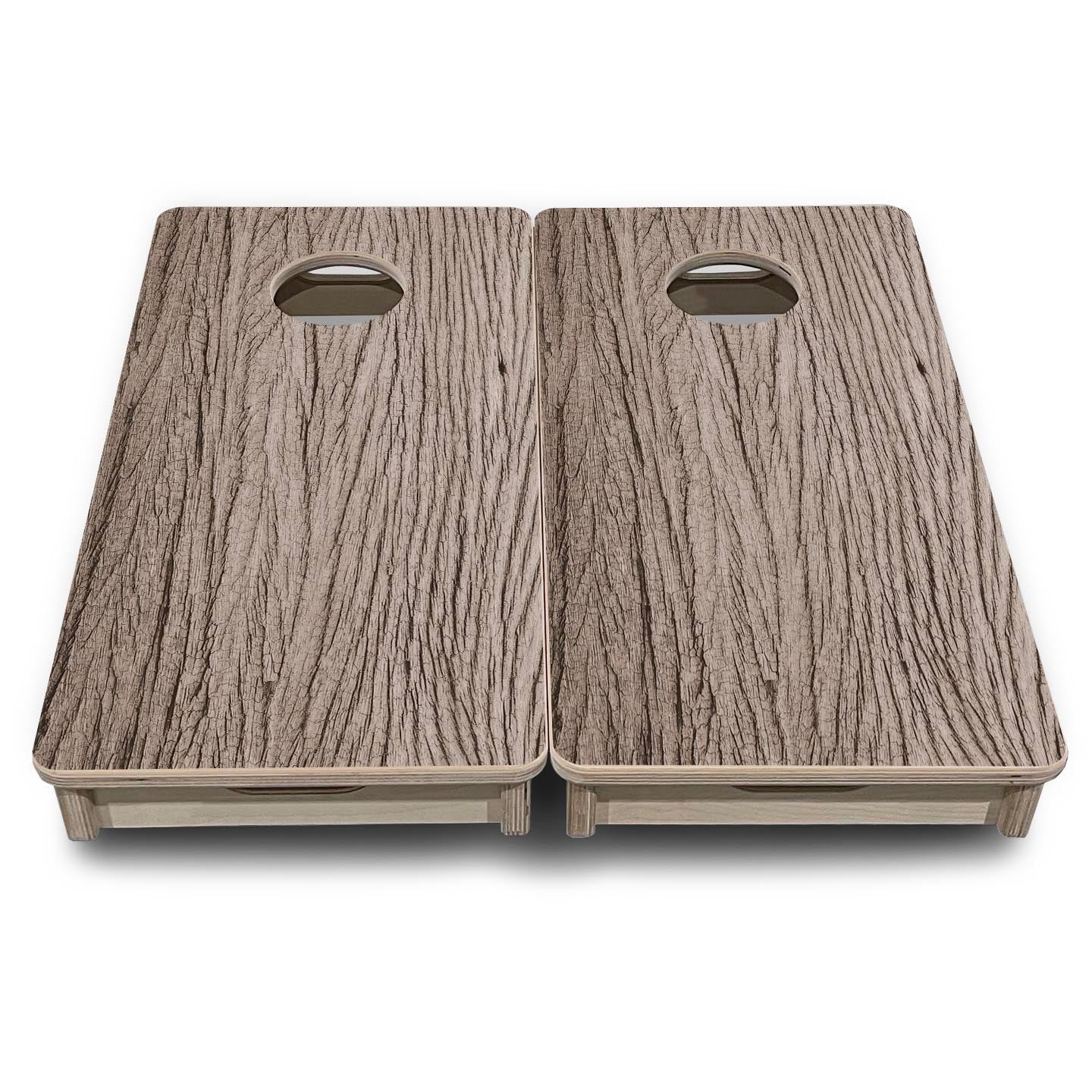 Weathered Oak - Mini or Vacation Size Cornhole Boards by Cornhole Solutions, custom cornhole board detail photo 4