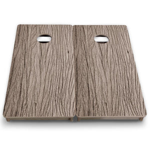Weathered Oak - Mini or Vacation Size Cornhole Boards by Cornhole Solutions, custom cornhole board detail photo 7