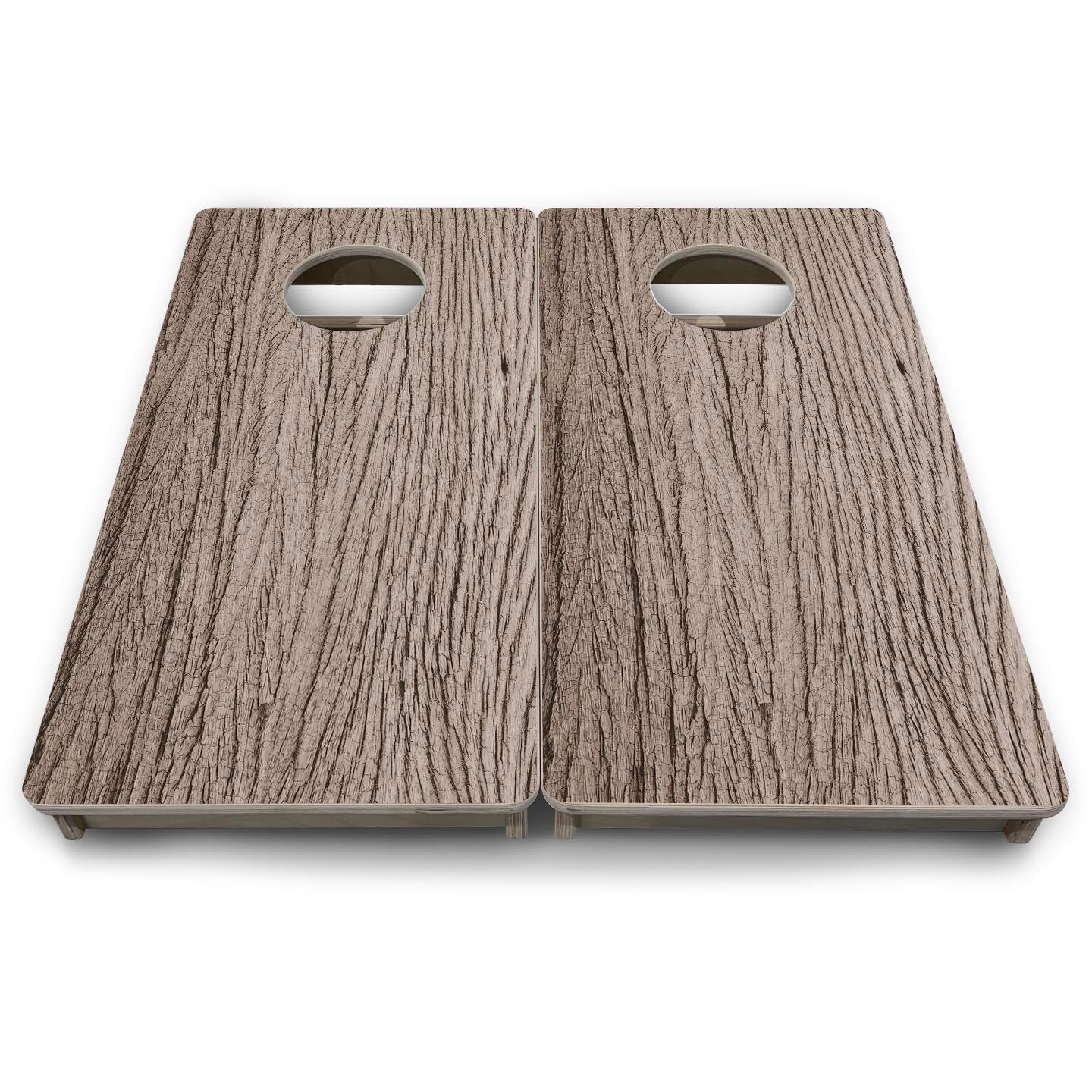 Weathered Oak - Mini or Vacation Size Cornhole Boards by Cornhole Solutions, custom cornhole board detail photo 9