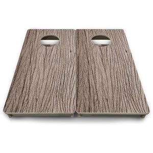 Weathered Oak - Mini or Vacation Size Cornhole Boards by Cornhole Solutions, custom cornhole board detail photo 9