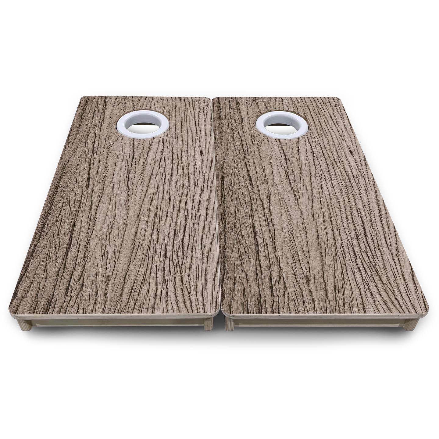 Weathered Oak - Mini or Vacation Size Cornhole Boards by Cornhole Solutions, custom cornhole board detail photo 8