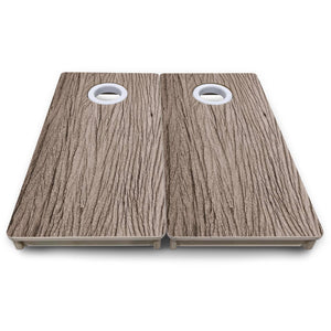 Weathered Oak - Mini or Vacation Size Cornhole Boards by Cornhole Solutions, custom cornhole board detail photo 8