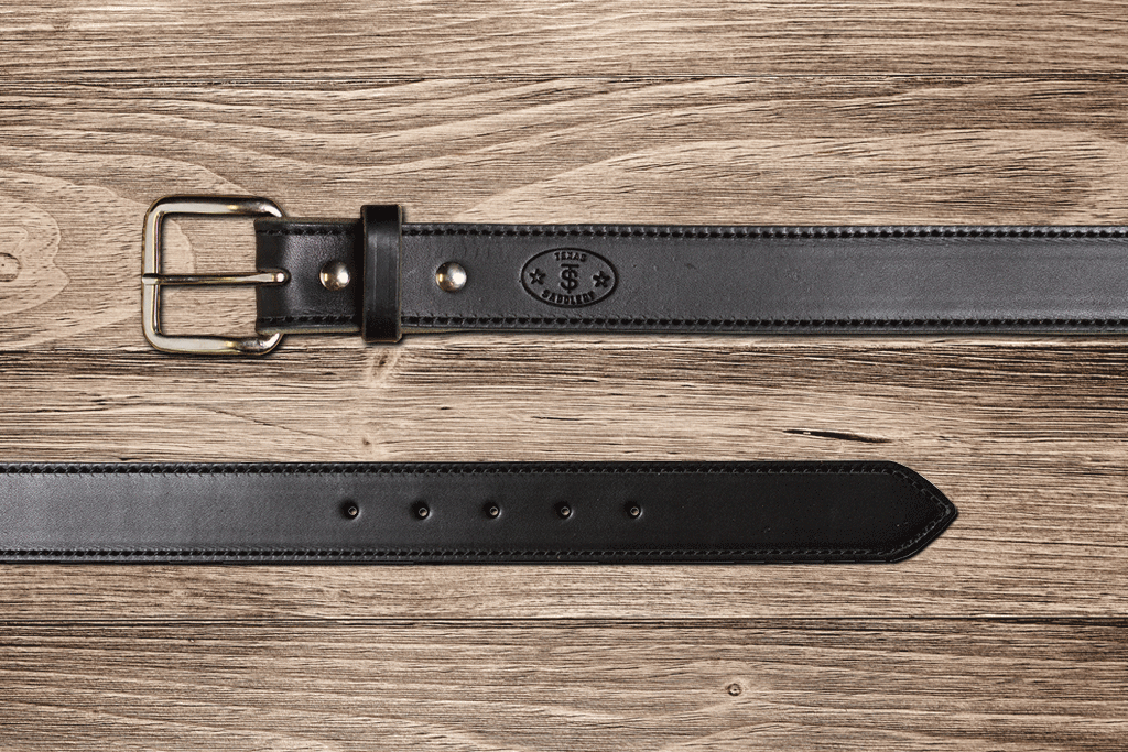 Black Latigo Belt 48 / Black by Texas Saddlery, handmade leather goods main product photo