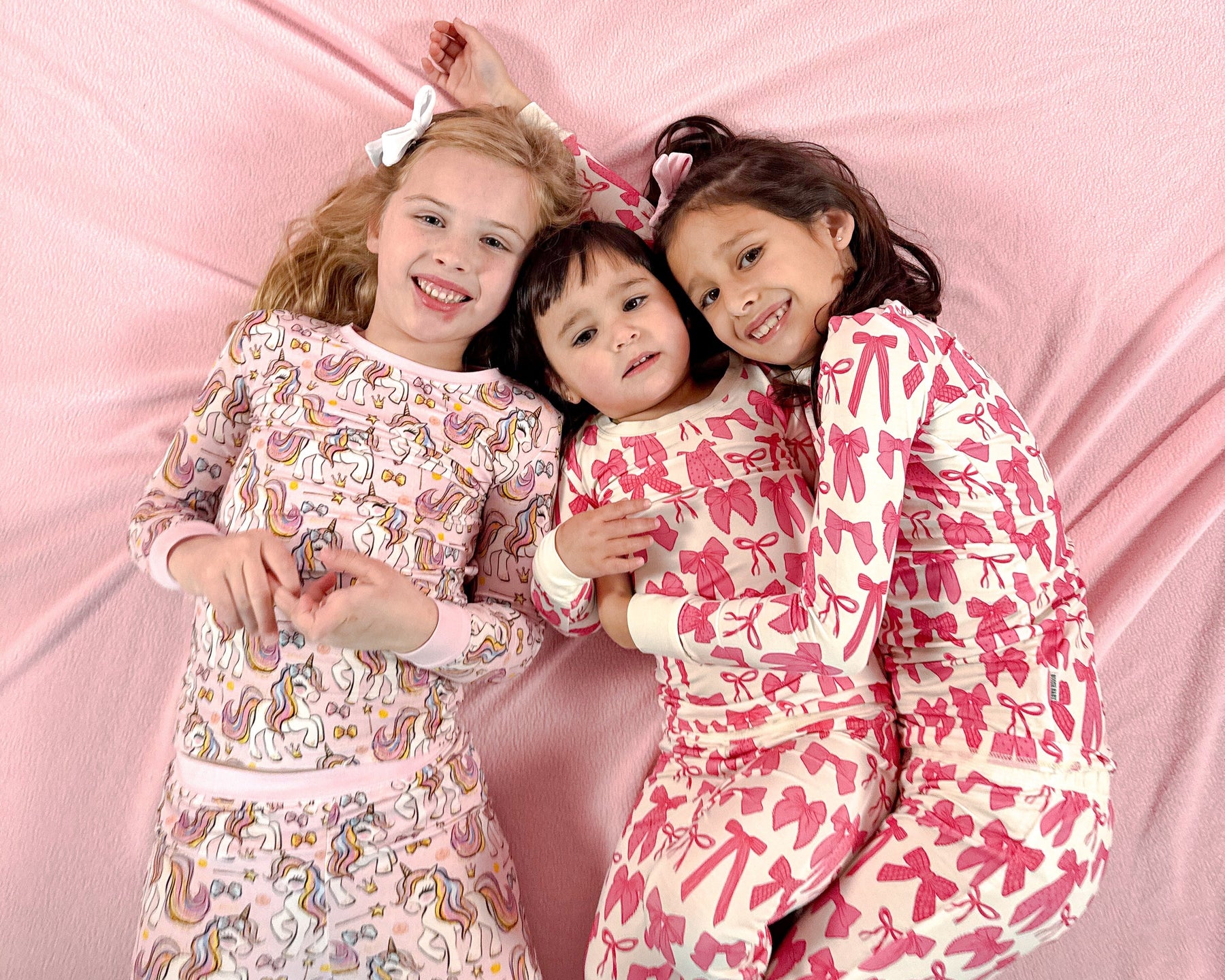 Hot Pink Bow | Two-Piece Pajama Set by Boosh Baby image 8